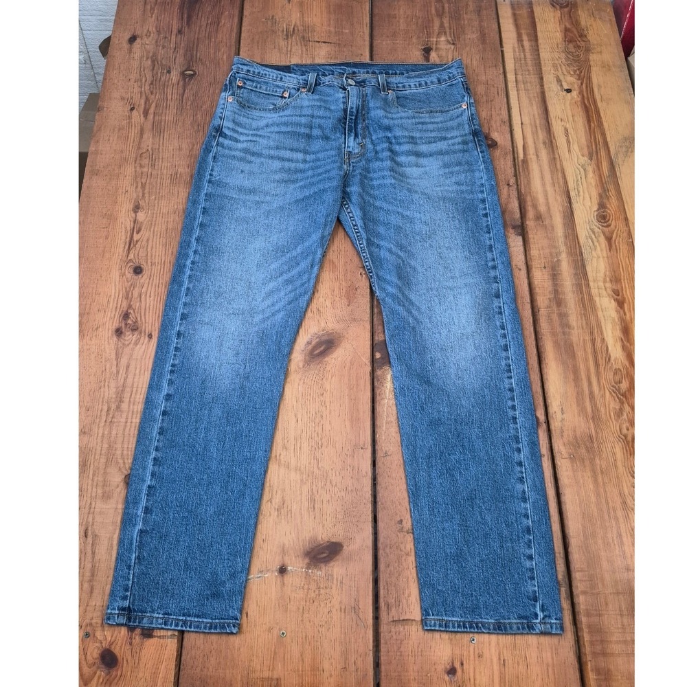 Levis 502 Regular Taper Jeans Men's 36x32 Medium Wash Blue Denim